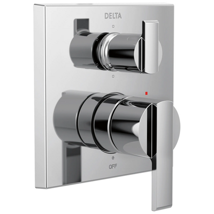 Delta - Ara Angular Modern Monitor 14 Series Valve Trim With 6-Setting Integrated Diverter
