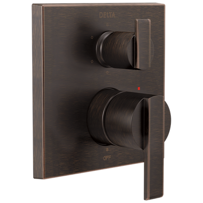 Delta - Ara Angular Modern Monitor 14 Series Valve Trim With 6-Setting Integrated Diverter