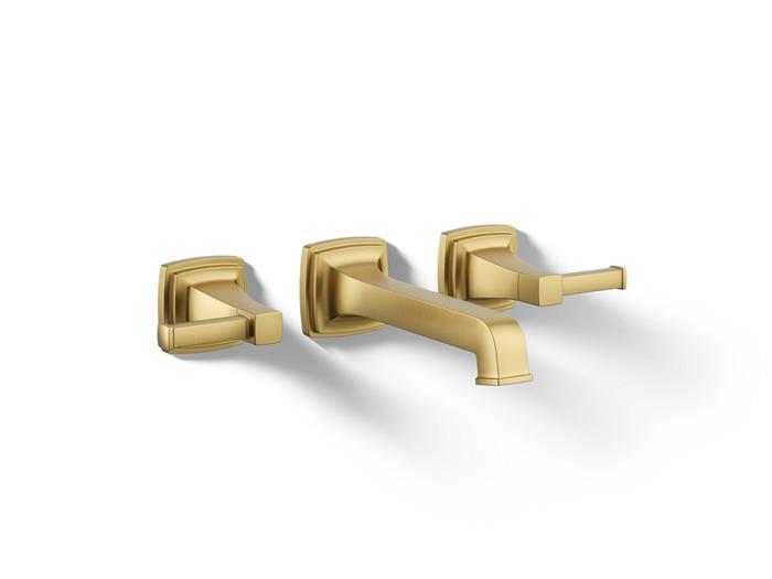 Kohler - Riff Widespread Wall Mount Bathroom Sink Faucet Trim, 1.2 Gpm