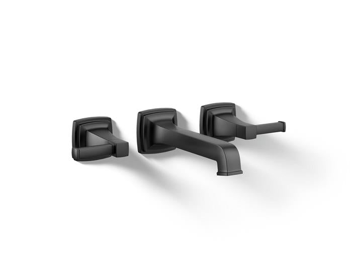 Kohler - Riff Widespread Wall Mount Bathroom Sink Faucet Trim, 1.2 Gpm