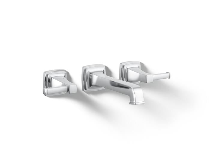 Kohler - Riff Widespread Wall Mount Bathroom Sink Faucet Trim, 1.2 Gpm