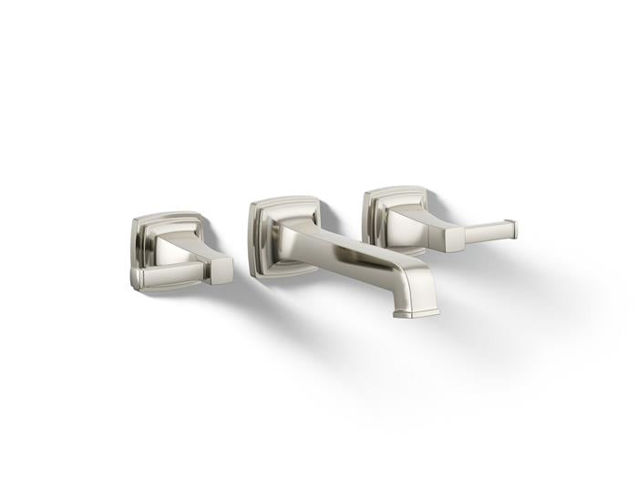 Kohler - Riff Widespread Wall Mount Bathroom Sink Faucet Trim, 1.2 Gpm