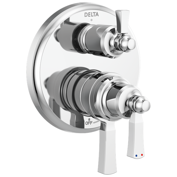 Delta - Dorval Traditional 2-Handle Monitor 17 Series Valve Trim With 3 Setting Diverter