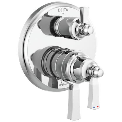 Delta - Dorval Traditional 2-Handle Monitor 17 Series Valve Trim With 3 Setting Diverter