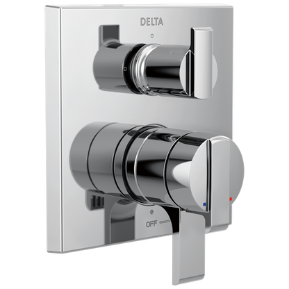 Delta - Ara Angular Modern Monitor 17 Series Valve Trim With 3-Setting Integrated Diverter