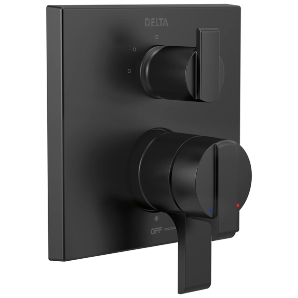 Delta - Ara Angular Modern Monitor 17 Series Valve Trim With 3-Setting Integrated Diverter