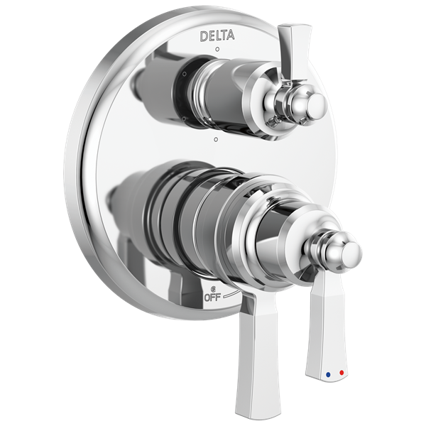 Delta - Dorval Traditional 2-Handle Monitor 17 Series Valve Trim With 6 Setting Diverter