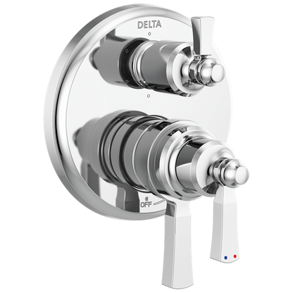 Delta - Dorval Traditional 2-Handle Monitor 17 Series Valve Trim With 6 Setting Diverter
