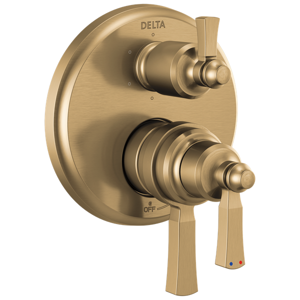 Delta - Dorval Traditional 2-Handle Monitor 17 Series Valve Trim With 6 Setting Diverter