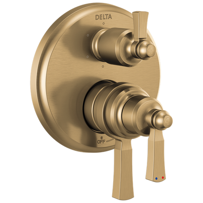 Delta - Dorval Traditional 2-Handle Monitor 17 Series Valve Trim With 6 Setting Diverter