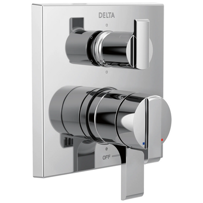 Delta - Ara Angular Modern Monitor 17 Series Valve Trim With 6-Setting Integrated Diverter