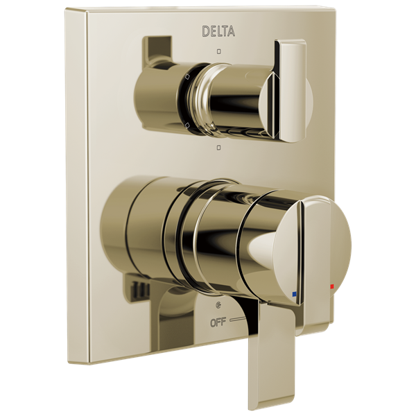 Delta - Ara Angular Modern Monitor 17 Series Valve Trim With 6-Setting Integrated Diverter