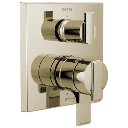 Delta - Ara Angular Modern Monitor 17 Series Valve Trim With 6-Setting Integrated Diverter