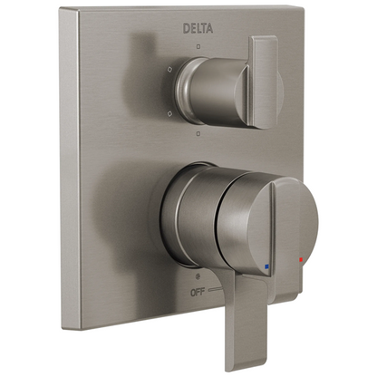 Delta - Ara Angular Modern Monitor 17 Series Valve Trim With 6-Setting Integrated Diverter