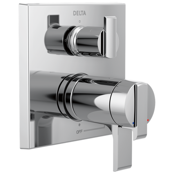 Delta - Ara Angular Modern Tempassure 17T Series Valve Trim With 3-Setting Integrated Diverter