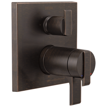 Delta - Ara Angular Modern Tempassure 17T Series Valve Trim With 3-Setting Integrated Diverter
