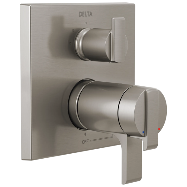 Delta - Ara Angular Modern Tempassure 17T Series Valve Trim With 3-Setting Integrated Diverter