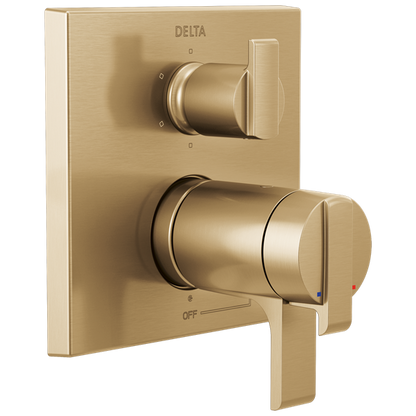 Delta - Ara Angular Modern Tempassure 17T Series Valve Trim With 6-Setting Integrated Diverter