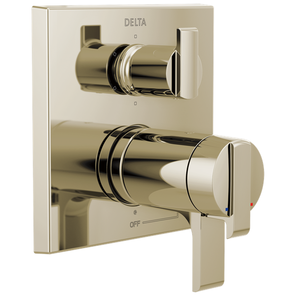 Delta - Ara Angular Modern Tempassure 17T Series Valve Trim With 6-Setting Integrated Diverter
