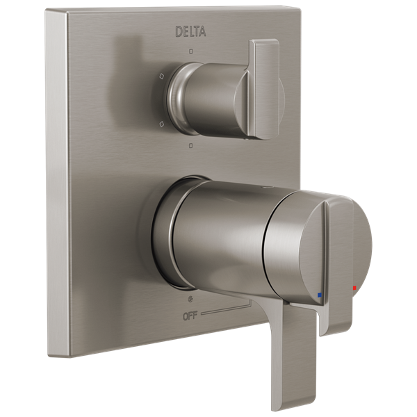Delta - Ara Angular Modern Tempassure 17T Series Valve Trim With 6-Setting Integrated Diverter