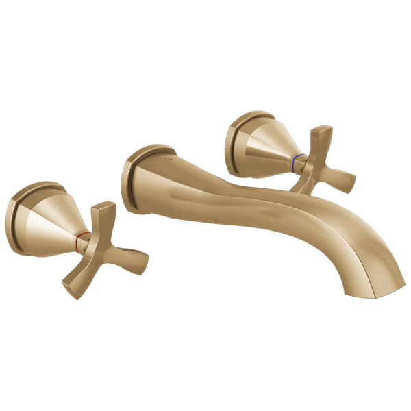Delta - Stryke Two Handle Wall Mount Bathroom Faucet Trim