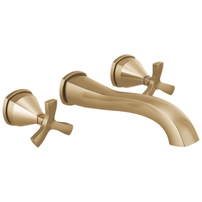 Delta - Stryke Two Handle Wall Mount Bathroom Faucet Trim