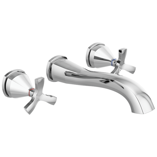 Delta - Stryke Two Handle Wall Mount Bathroom Faucet Trim