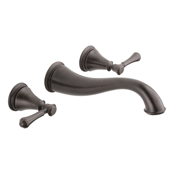Delta - Cassidy Two Handle Wall Mount Bathroom Faucet Trim