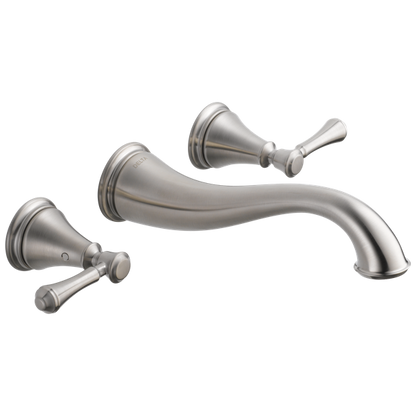 Delta - Cassidy Two Handle Wall Mount Bathroom Faucet Trim
