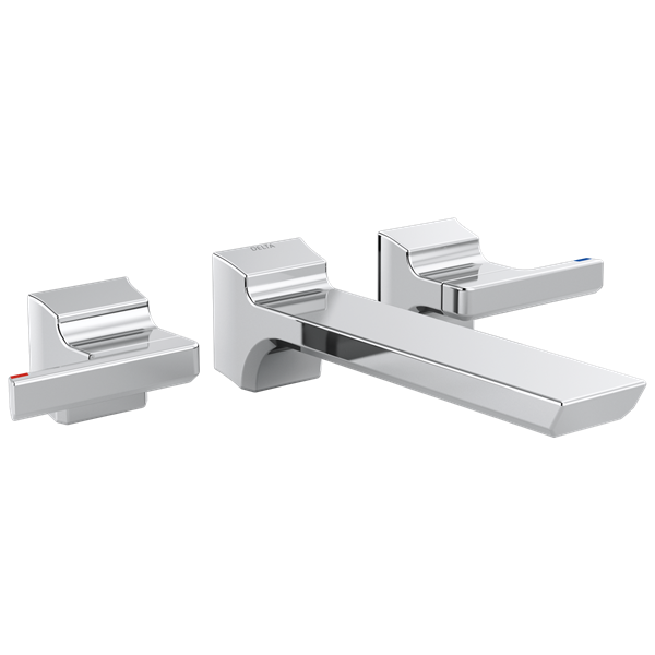 Delta - Pivotal Two Handle Wall Mount Bathroom Faucet Trim