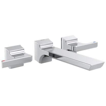 Delta - Pivotal Two Handle Wall Mount Bathroom Faucet Trim