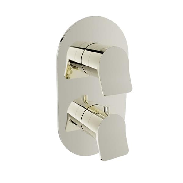 Baril - Profile B46 Trim only for thermostatic pressure-balanced shower control valve with 1-way diverter