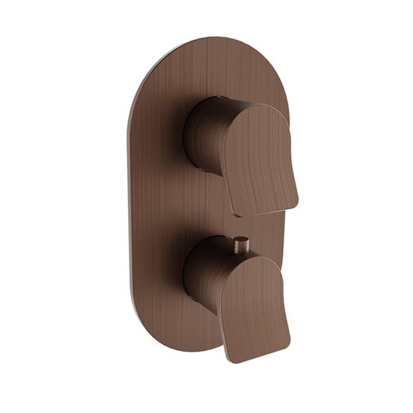 Baril - Profile B46 Trim only for thermostatic pressure-balanced shower control valve with 2-way diverter