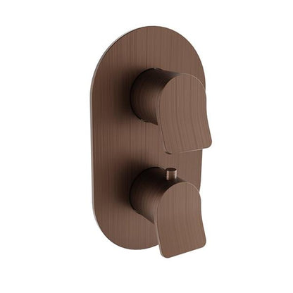 Baril - Profile B46 Trim only for thermostatic pressure-balanced shower control valve with 2-way diverter