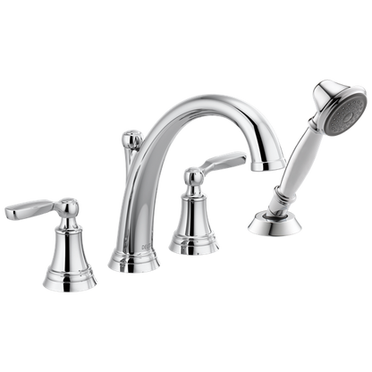 Delta - Woodhurst Roman Tub With Hand Shower Trim