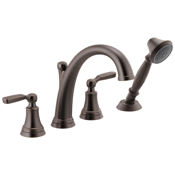 Delta - Woodhurst Roman Tub With Hand Shower Trim