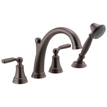Delta - Woodhurst Roman Tub With Hand Shower Trim