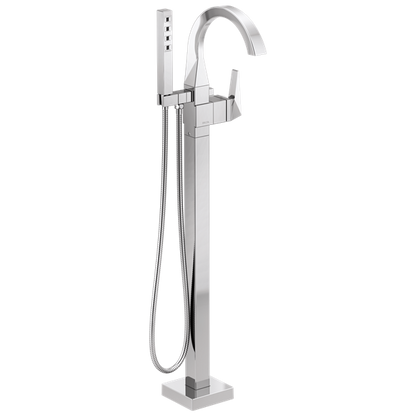 Delta - Trillian Single Handle Floor Mount Tub Filler Trim