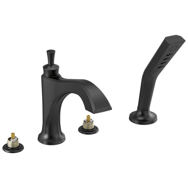 Delta - Dorval Roman Tub With Hand Shower Trim - Less Handles