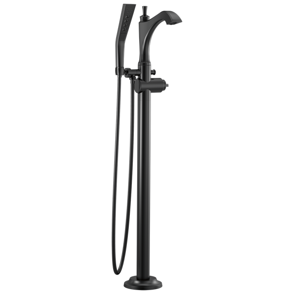 Delta - Dorval Single Handle Floor Mount Tub Filler Trim - Less Handle