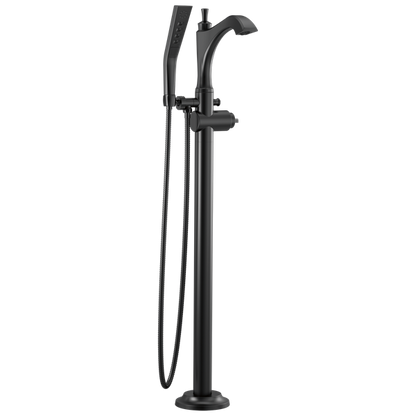 Delta - Dorval Single Handle Floor Mount Tub Filler Trim - Less Handle