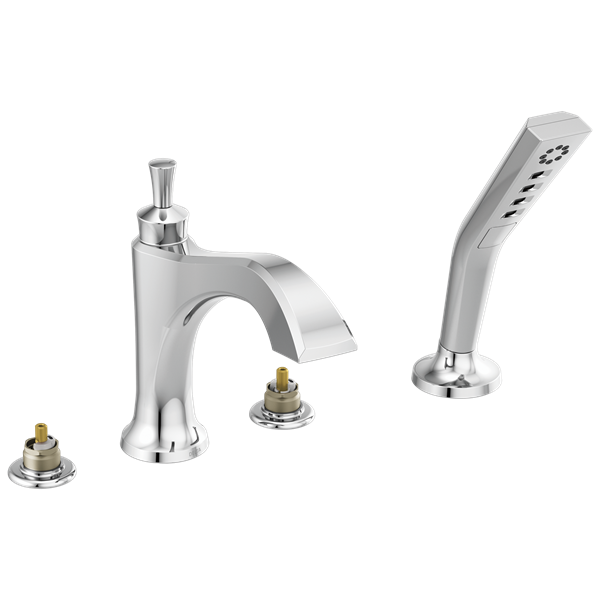 Delta - Dorval Roman Tub With Hand Shower Trim - Less Handles