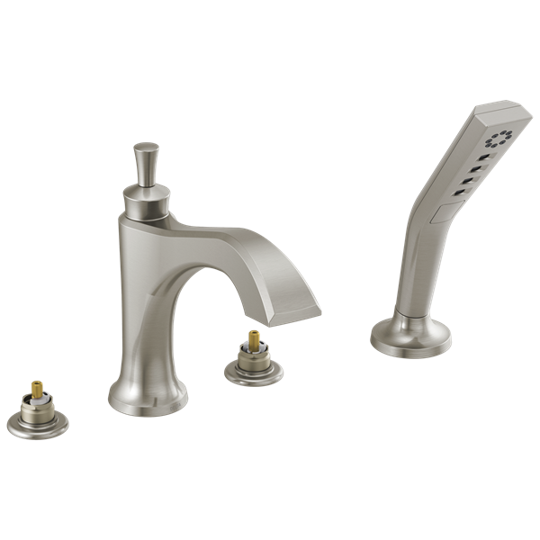 Delta - Dorval Roman Tub With Hand Shower Trim - Less Handles