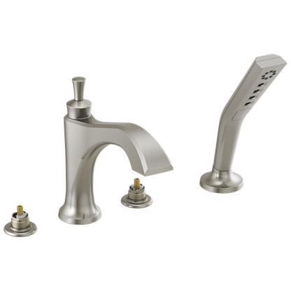 Delta - Dorval Roman Tub With Hand Shower Trim - Less Handles