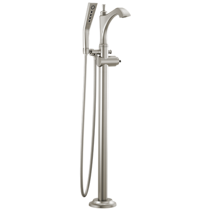 Delta - Dorval Single Handle Floor Mount Tub Filler Trim - Less Handle