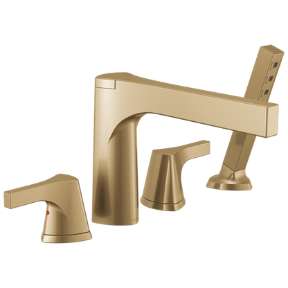 Delta - Zura 4-Hole Roman Tub With Handshower Trim