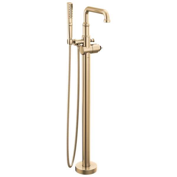 Delta - Broderick Floor Mount Tub Filler Trim- Less Handle