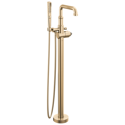 Delta - Broderick Floor Mount Tub Filler Trim- Less Handle