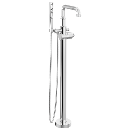 Delta - Broderick Floor Mount Tub Filler Trim- Less Handle