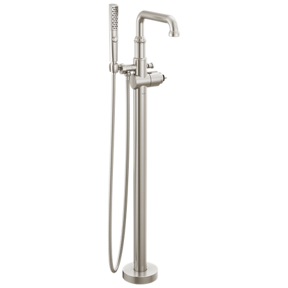 Delta - Broderick Floor Mount Tub Filler Trim- Less Handle